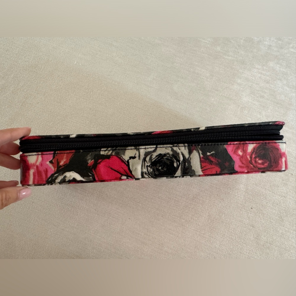 BRIGHTON Madison floral coated canvas, zip jewelry box. NWT - Picture 8 of 10